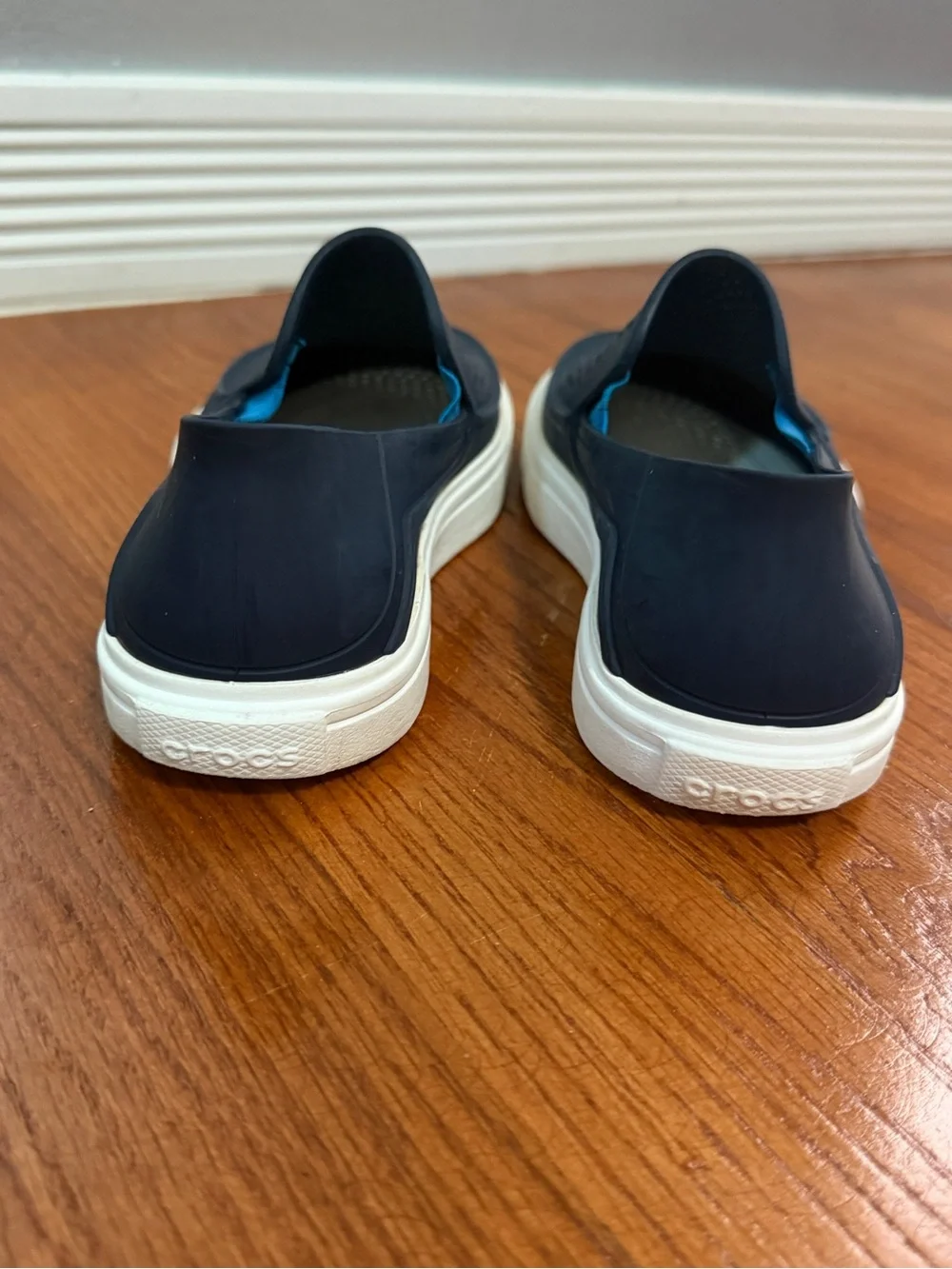 Crocs LiteRide Navy Blue Slip-On Comfort Shoes Youth Boys Size 3